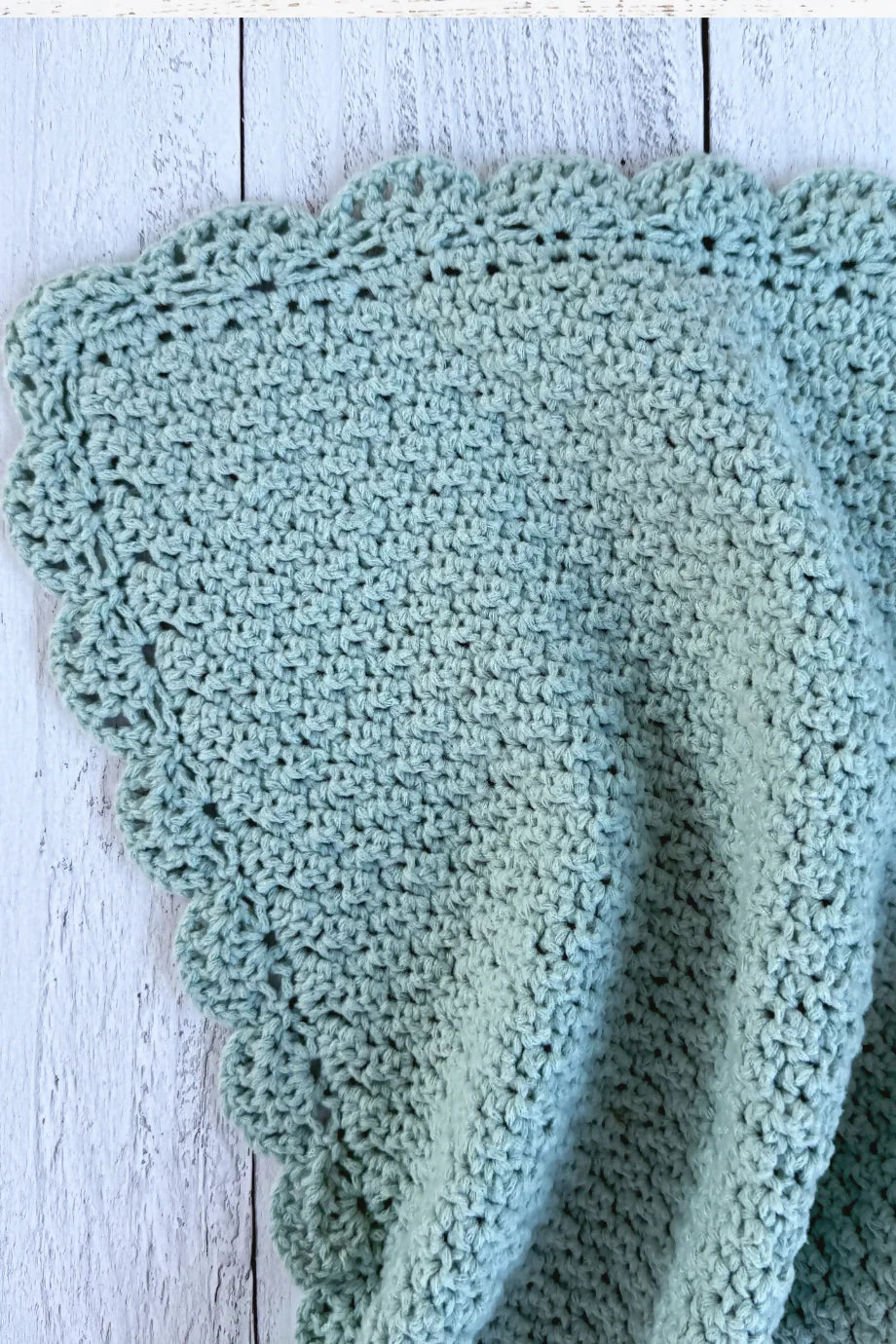 C2C Lemon Peel Stitch Baby Blanket (Crochet)